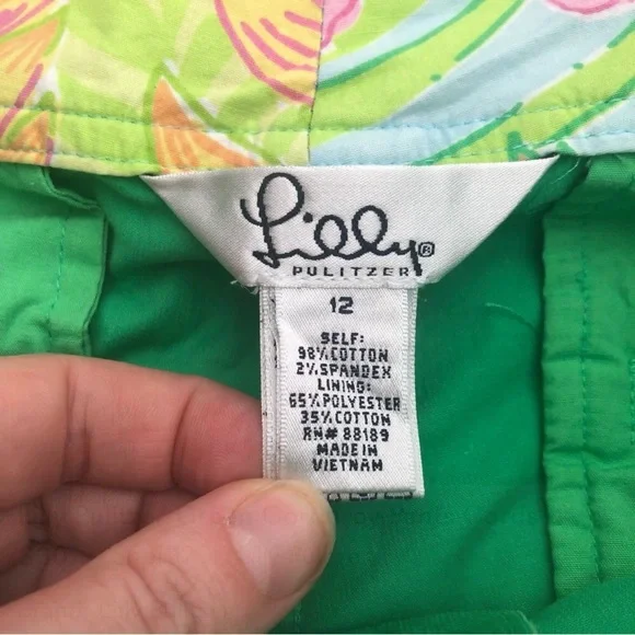 Lilly Pulitzer Green Corduroy Pants Cords - Picture 14 of 14